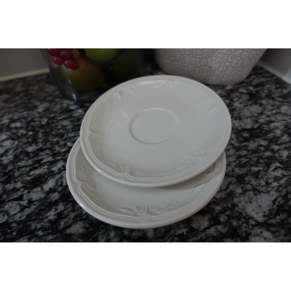 Villeroy & Boch‎ Cortina Saucers, Vitro Porcelain, Made in Germany, Set of 2
